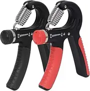 Hand Grip Strengthener Forearm Grip with Adjustable Resistance 11-132 Lbs (5-60kg), Hand Gripper, Hand Exerciser, Grip Strength Trainer for Athletes, Muscle Building and Therapy Workout
