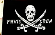 Pirate Crew flag scuba dive equip novelty boat atv spearfish #590 12x18" party