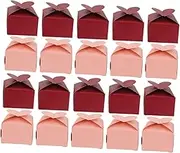 MOBUTOFU 100 Pcs Heart Shaped Party Favor Boxes Elegant Paper Candy Boxes for Cookies Macarons for Weddings Showers Birthday Celebrations Sturdy Luxurious Packaging