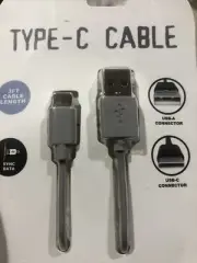 Vivitar Type-C Cable 3 Ft Length Sync Data USB-A Connector USB-C Connector White