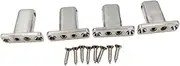 Wmqbjta 4 String Electric Guitar String Locking Nut Bridge Nut DIY with Screw, Gray