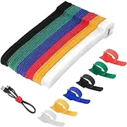 Proxima Direct Cable Ties Reusable, 60PCS 6 Color Cable Straps Multi-Purpose Tie Wraps Fastening Straps Used for Headphones Phones Electronics PC Wire Cable Tidy Management