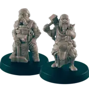 Dwarven Blacksmith Twins | Dwarf Brothers | Dungeons and Dragons NPC Figure | Pa
