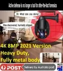 4K 8MP Wireless 5x Zoom H/Duty PTZ Spotlight Camera Auto Tracking 2'W Voice