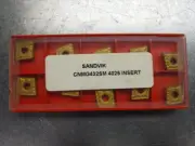 Sandvik Carbide Inserts QTY10 CNMG432-SM / CNMG12 04 08-SM 4025 (LOC2811A)