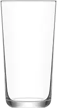 6X Clear 490ml Assos Highball Glasses - Tall Dishwasher Safe Glass Water Gin Juice Cocktail Drinking Hi Ball Tumblers Glassware Set - by LAV