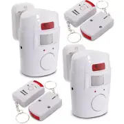 2x Home Alarm System 105db House Shed Motion Sensor Alarm Security Wireless PIR