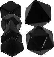GETAJGHSD 7Pcs Blank Multi Sided Dice for DIY Projects Lightweight Plastic Dice Props for Board Games Party Supplies for Creative Play and Crafting Activities