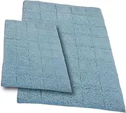 Castle Hill CH-BR-21X34&24X40-SUMT-2PCS-LSAG 2-Piece Bath Rug Sets, 21 by 34-Inch/24 by 40-Inch, Light Sage