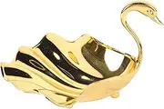 Grcfumo Metal Peacock Fruit Bowl, Peacock Shape Fruits Serving Tray, Alloy Golden Holder Bowl, Fruits Candy Dishes Decorative for Home Decoration