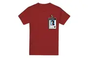 Dexter Mens Badge T-Shirt (Cardinal) - UTTV7146