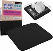 White Magic Eco Cloth Dish Drying Mat Midnight