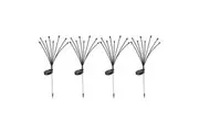 4X Emitto Firfly Solar Lawn Lights 8LED Warm White