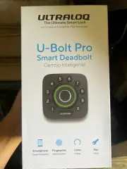 ULTRALOQ Smart Door Lock,Fingerprint Deadbolt,U-Bolt Pro (WIFI HUB INCLUDED)