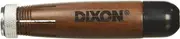DIX00500 Industrial Lumber Crayon Holder for 1/2" Round or Hexagonal Crayons, Wood with Metal Chuck, Walnut (00500) Walnut (Pack of 12)