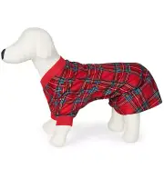 FAMILY PAJAMAS Brinkley Plaid Pet Pajamas sz XL X-Large Christmas Holiday