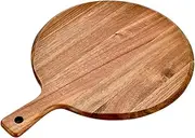 OFFSCH Versatile Wooden Board Pizza Tray Bread Board Cheese Dessert Plate Stylish Kitchen Accessory