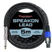 Precision Audio 5m Speakon To 1/4" 6.35mm Cable
