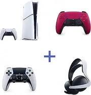 PS5 Console (Slim) Ultimate Bundle + Red DualSense