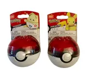 Pokemon Pokeball Pikachu And Togepi Set Of 2 NIP Mega Construx