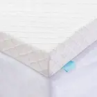 3-inch Memory Foam Mattress Topper Cooling Ventilated Breathable Removable Cover