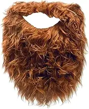 Brown Beard and Mustache – Costume Accessory with Elastic Band, One Size Fits Most, Perfect for Cosplay, Parties, and Themed Events, Brown