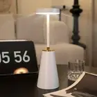 LED Table Lamp for Bedroom Nightstand, Dimmable Cordless Touch Desk Lights, 4...