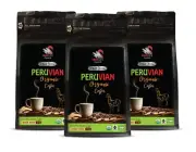 Nutty Coffee Undertones - PERUVIAN WHOLE BEANS ORGANIC COFFEE - Earthy 3Pack