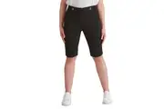 Rockmans - Womens Black Shorts - All Season Clothing - Bengaline - Knee Length