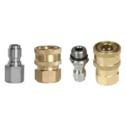 2 Pcs Pressure Washer Adapter Quick Disconnect Kit NPT 3/8 1/4 Quick Connector