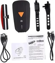 BESPORTBLE LED Cycle Light Smart Tail Light Device Waterproof Bikes Rechargeable Lights Cycling Reflectors Bike Light Bicycle Lights LED Light Black