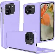 [carinacoco] Case for Google Pixel 9 Pro Fold, Ultra-Thin, Drop Resistant, Shockproof Bumper Anti-Scratch Frosted Silky-Soft Touch Cover Case for Google Pixel 9 Pro Fold, Purple