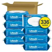 Cottonelle Fresh Feel Flushable Wet Wipes Adult Wet Wipes, 8 Flip-Top Packs, 42