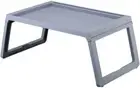 Bed Tray Table with Handles, Folding Breakfast Food Tray, Plastic Laptop Desk wi