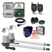 APC Electric Gate Opener Kit Remote Control Double Swing Gate Automation System