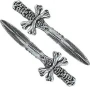 FOMIYES 2pcs Pirate Sword Props Pirate Swords Prop Fake Bones Decorations Party Pretend Play Plastic