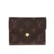 LOUIS VUITTON M62360 Victorine系列經典Monogram帆布金釦三折暗釦短夾 (芭蕾粉)