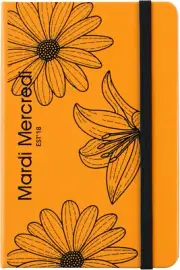X Mardi Mercredi SENTBHP6625MI Notebook, Hardcover, Horizontal Rule, Pocket Size