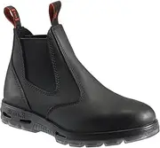 [Redback] Men's Work Boots UBBK Black Easy Escape Chelsea Bobcat Slip On Non Steel Toe
