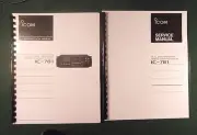 Icom IC-781 Instruction & Service Manuals: w/ Full set of 35 foldout schematics!