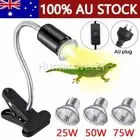 E27 Reptile Heating Light Turtle Lizard UVB + UVA Pet Heat Lamp Clip Holder AUS