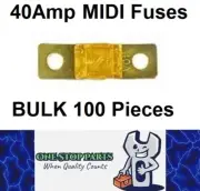 100 x 40A MIDI Fuses ANS 40Amp Fuses 41mm x 12mm 4wd Caravan Fuses 100pcs