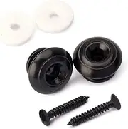 Kisangel 2 Pcs Metal Guitar Strap Locks Mushroom Head Design for Electric Acoustic Guitars Durable Sturdy Lock System Easy Installation Accessories
