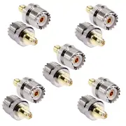 10x SMA Female to UHF Female RF Coaxial Connector Adapter SO-239