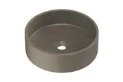Zale 390*390*120mm Dark Grey Concrete Round Above Counter Basin
