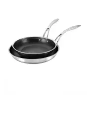[Stanley Rogers] Matrix Non-stick Frypan Twin Pack 24cm and 28cm in Stainless Steel