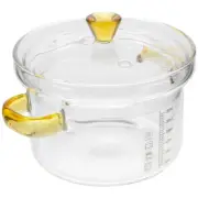 Salad Bowl with Lid Small Milk Pan Glass Bird's Nest Stew Pot Hot Soup
