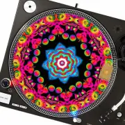 Psychadelic Superstar Slipmat Turntable 12" for DJ Vinyl LP Audiophile