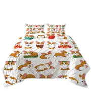 Cute and Funny Poses Dog Puppy Coverlet