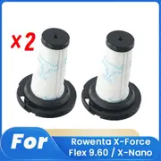 2 Pcs ZR009010 Filter for Rowenta X-Force Flex 9.60 / X-Nano Sweeping Robot Accessories Filter Clean As Shown